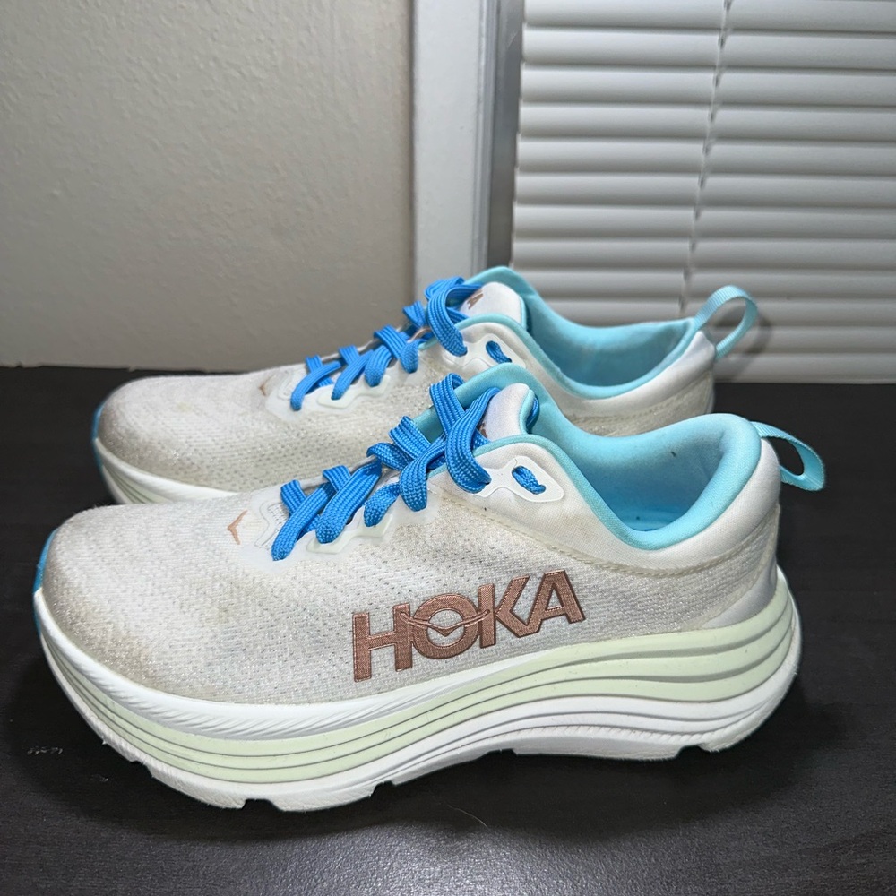 Hoka One One Gaviota 5 Frost Rose Running Shoes Womens Size 11B